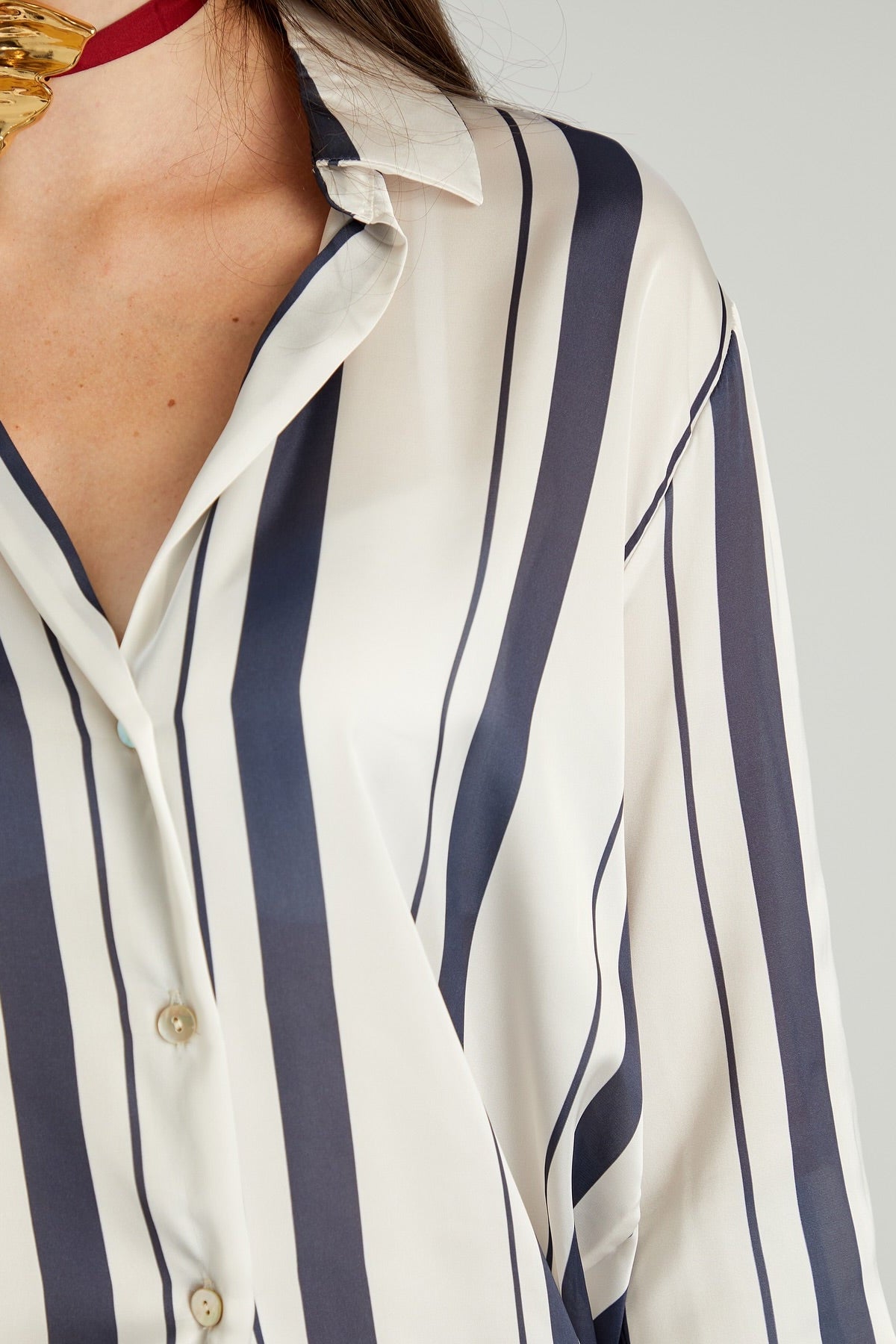 Striped Classic Collar Shirt