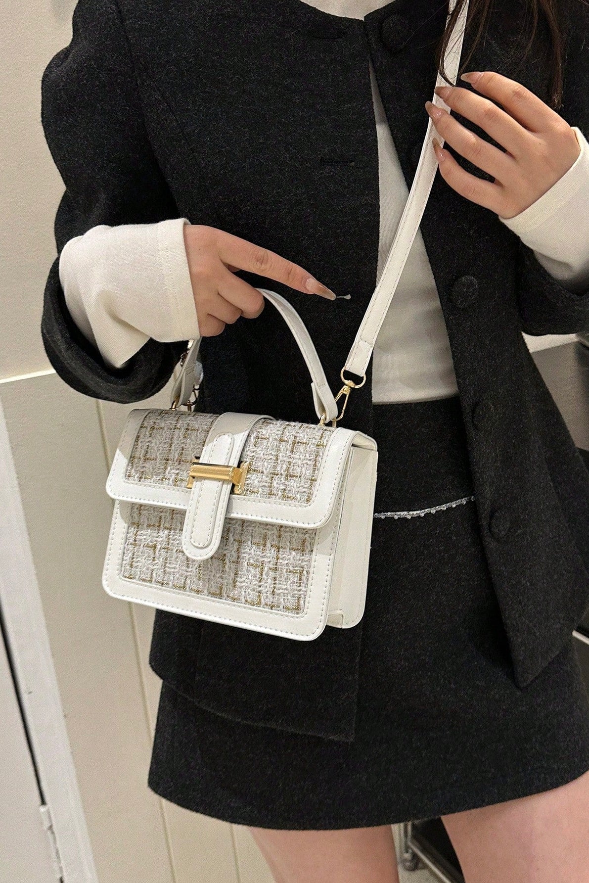 Mini borsa elegante da donna con patta