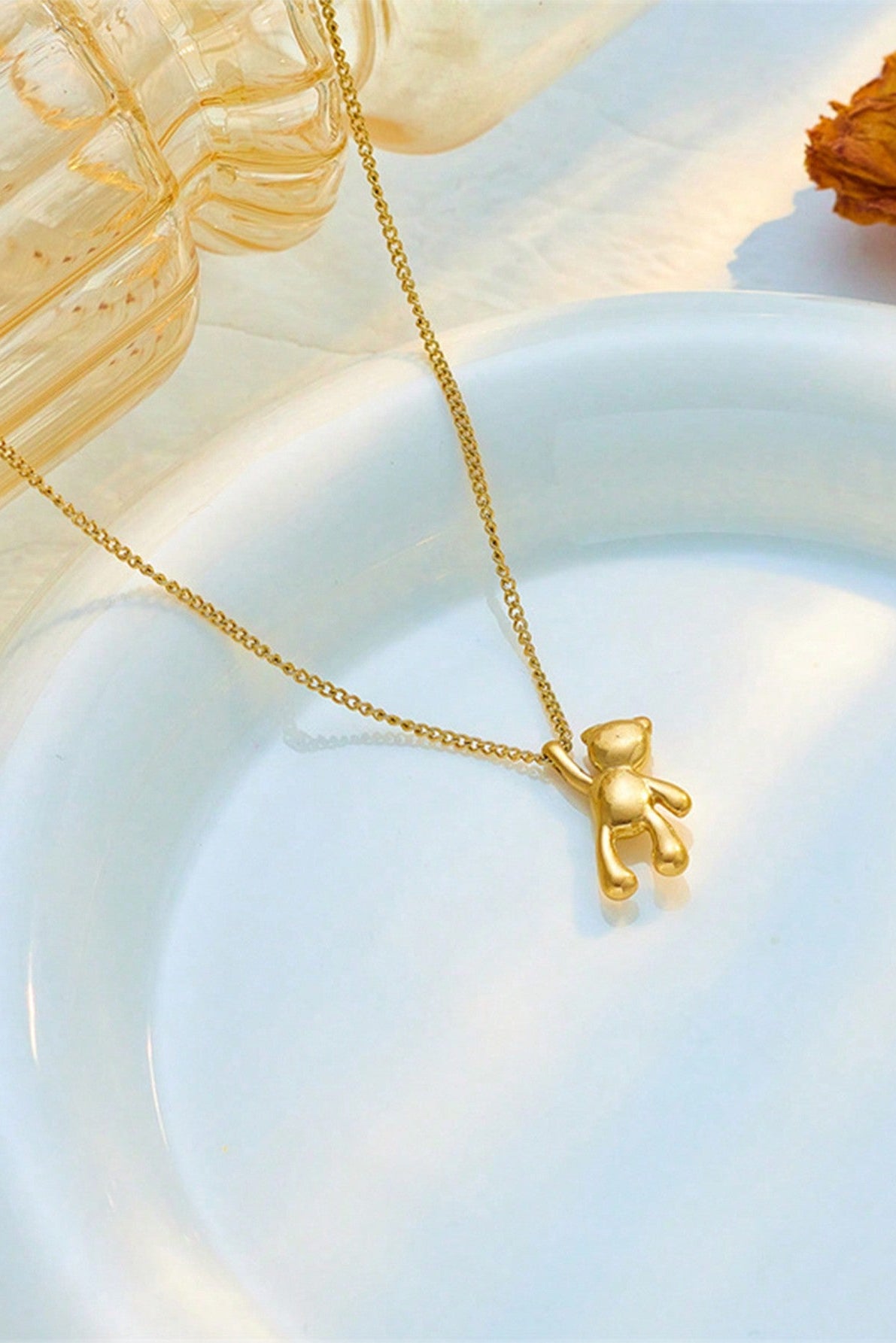 Collana con ciondolo a forma di orsetto