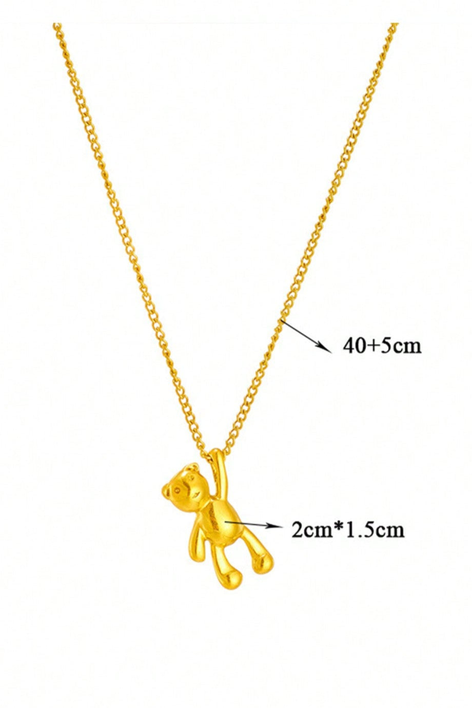 Collana con ciondolo a forma di orsetto