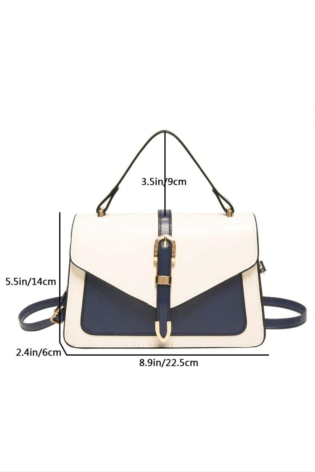 Borsa a tracolla con chiusura a fibbia