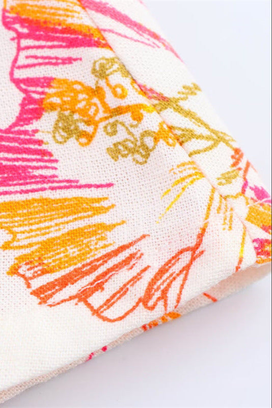 Vestido largo con cinturón incorporado