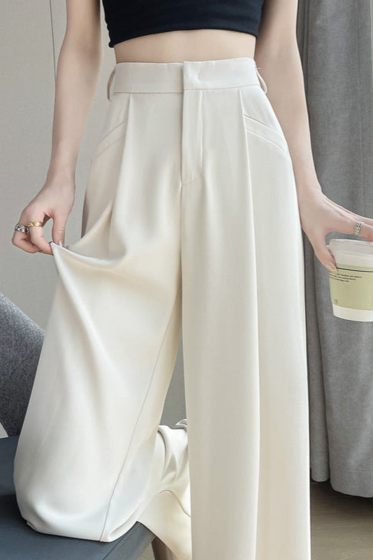 Wide Leg And High Waist Trousers