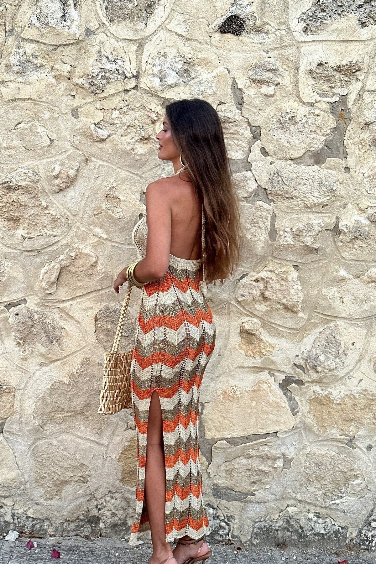 Sleeveless Halter Neck Summer Dress