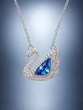 Siora Single Stone Swan Necklace