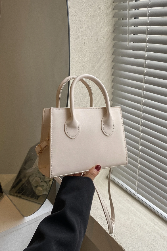 Borsa quadrata piccola a tracolla con zip