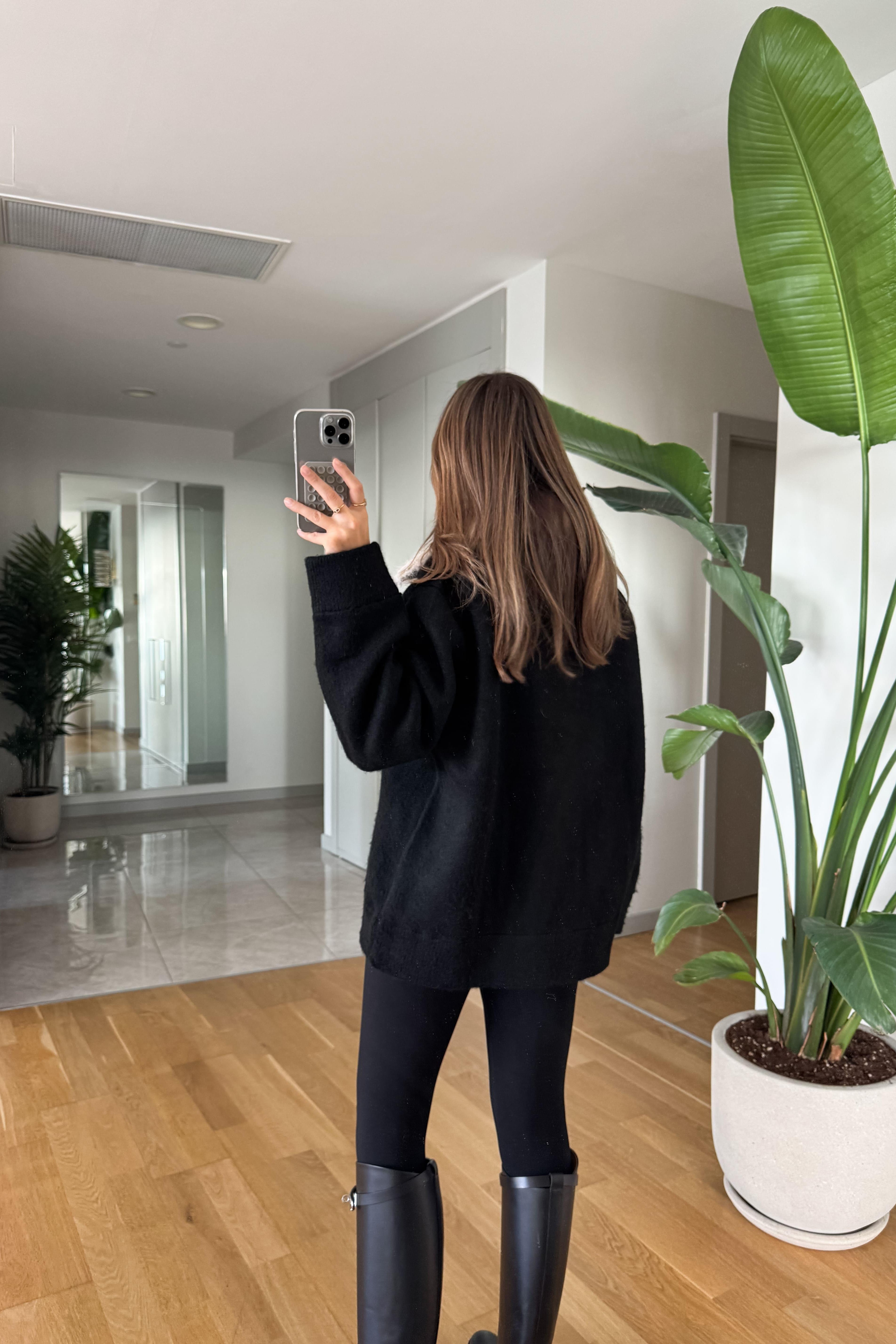 Cardigan con collo in pelliccia e zip