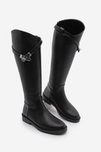 Women's Boots With Belt Detail