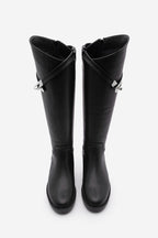 Women's Boots With Belt Detail