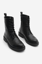 Women's Everyday Ankle Boots With Laces And Zip