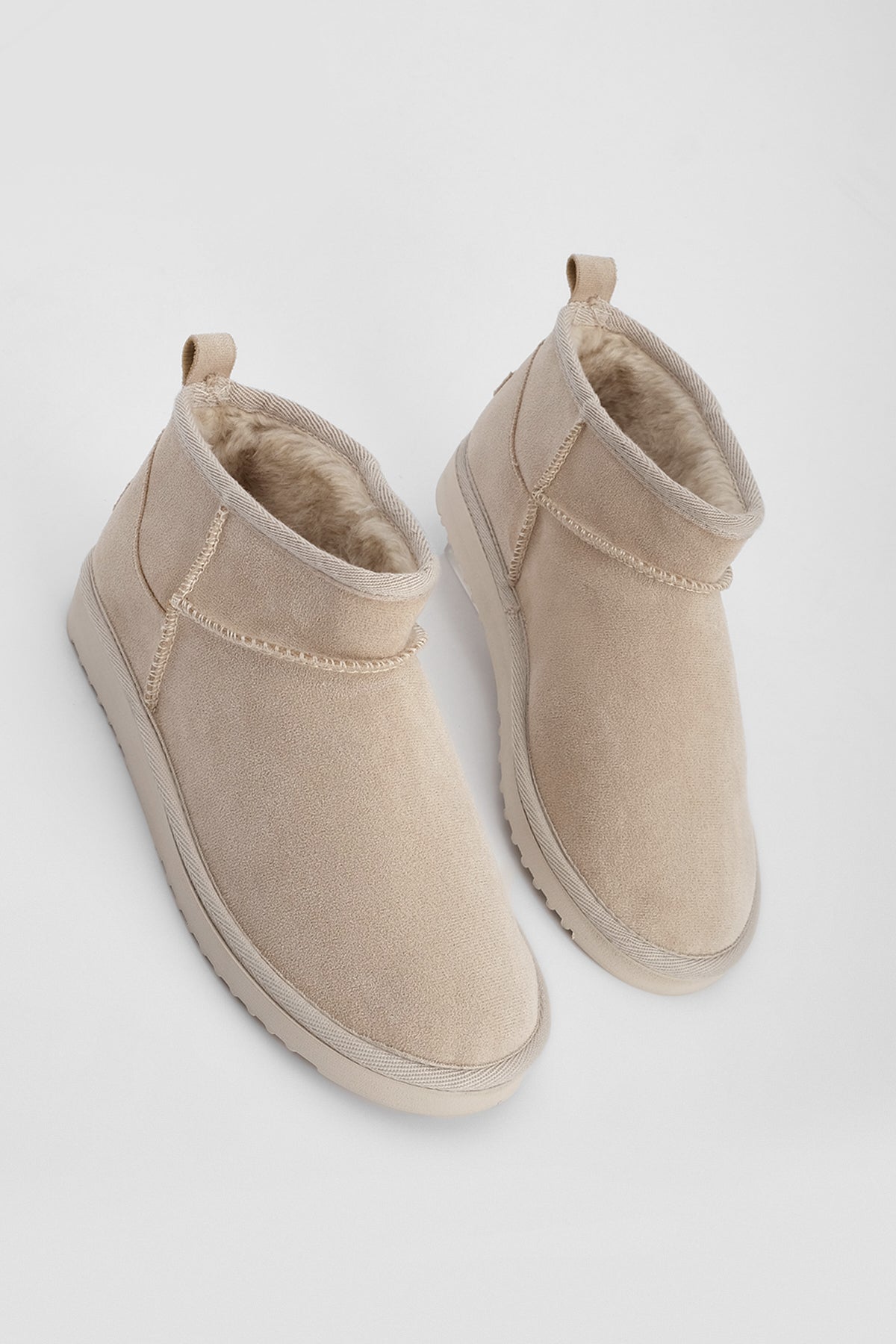 Donna stivale imbottito con interno in pelliccia