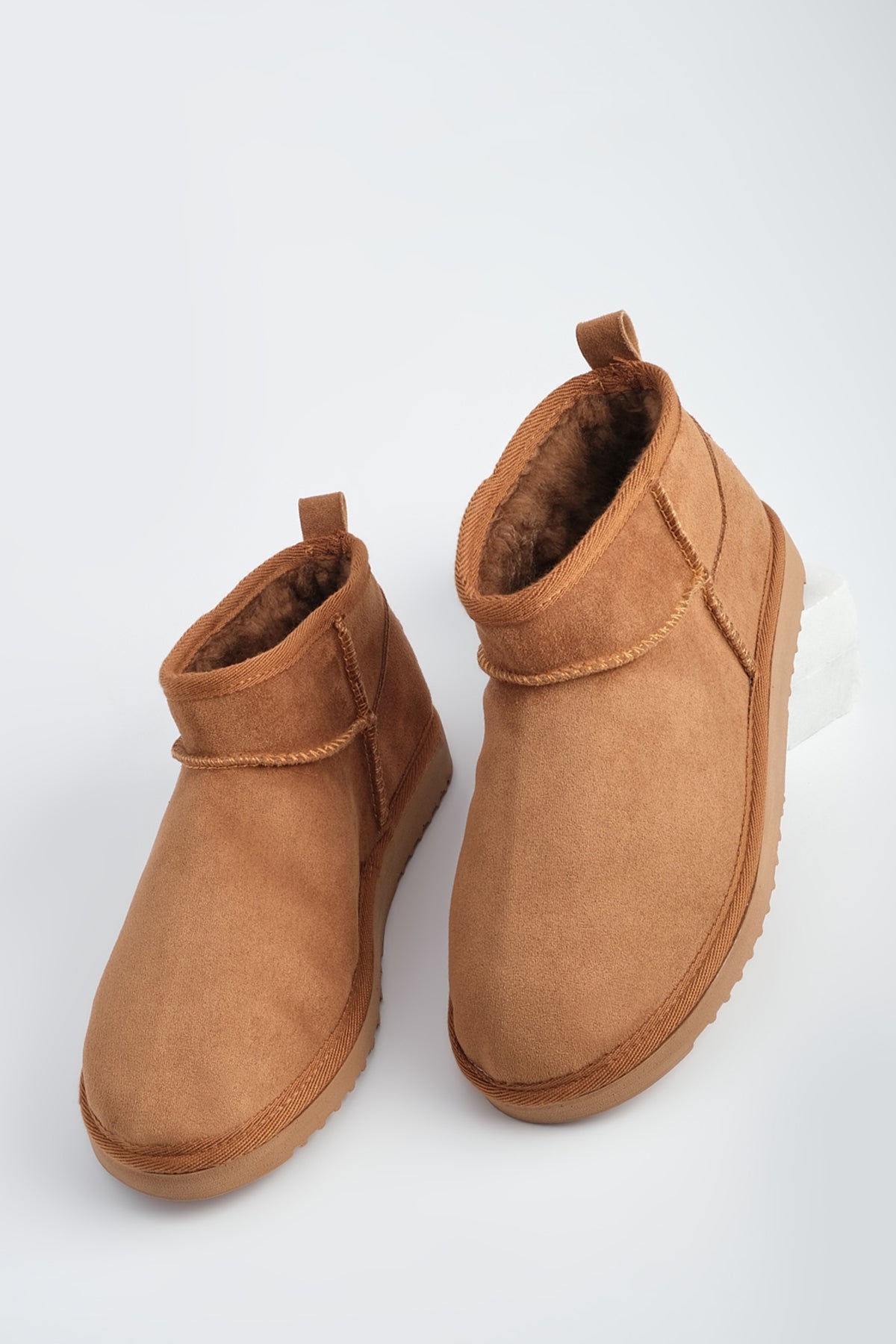 Donna stivale imbottito con interno in pelliccia