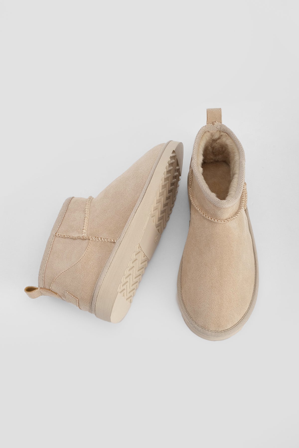 Donna stivale imbottito con interno in pelliccia