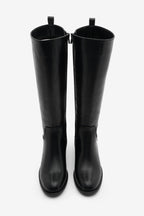 Women's Heeled Boots With Zip